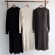 Vestido Midi Com Detalhe Corpete Assimétrico E Fendas - Marrom
