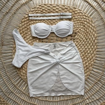 Trio de Biquini Tomara que Caia Asa Delta e Alças Removíveis