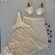 Kit 3 Ítens Biquíni Saia Longa Transparente Pérolas Laterais - Bege
