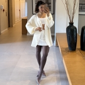 Max Cardigã Com Botões Encapados - Off - White