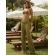 Conjunto Triquíni Cortininha Com Calça Pantalona 3 Peças - Verde Olivia