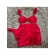 Kit 03 Peças Biquíni De Babado + (Saia Saída de Praia Tam Único) - Vermelho