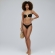 Kit Biquíni E Saída De Praia Vestido De Tule - Preto