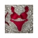 Kit 03 Peças Biquíni De Babado + (Saia Saída de Praia Tam Único) - Vermelho