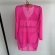 Kit 3 Itens Conj Biquíni Cortininha com Saída de Praia Tule - Rosa