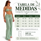 Kit Biquini Com Calça Meia Taça Concha No Top Asa Delta - Off