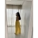 Blusa E Calça Em Tecido Leve  Saída De Praia Lisa - Amarelo