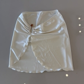 Kit 3 Itens Biquini Cintura Alta Top 2 Em 1 Bojo Estruturado - Off