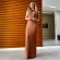 Vestido Longo Sem Mangas Tricot Modal - Terracota