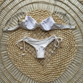 Biquíni Calcinha Lacinho Top Meia Taça - Branco