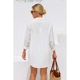 Conjunto Saída De Praia Viscolinho Blusa Manga Longa + Sh