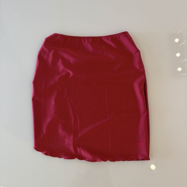 Kit 3 Itens Biquini Cintura Alta Top 2 Em 1 Bojo Estruturado - Bordô