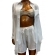 Conjunto Saída De Praia Viscolinho Blusa Manga Longa + Sh - Branco