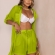 Conjunto Saída De Praia Viscolinho - Chemise e Short - Amarelo