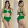 Biquíni Estilo Retrô Hot Pants Com  Cintinho Charmoso - Verde