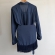 Conj Saída De Praia Chemise Manga Longa E Saia Franja Resort - Azul Marinho