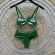 Biquíni Estilo Retrô Hot Pants Com  Cintinho Charmoso - Verde