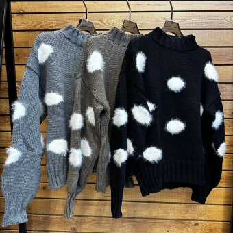 Blusa Nuvens De Pelinhos Tricot Linha