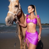 Saia Com Fenda (Saída de Praia) - Roxo