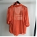 Cj Saída De Praia De Renda Blusa Manga 3/4 e Short - Laranja
