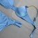 Biquíni  com Duas Alças Corrente e Lisa Calcinha com Tiras - Azul