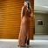 Vestido Longo Sem Mangas Tricot Modal - Terracota
