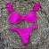 Kit 03 Peças Biquíni De Babado + (Saia Saída de Praia Tam Único) - Pink