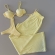 Kit Biquini Com Calça Meia Taça Concha No Top Asa Delta - Amarelo