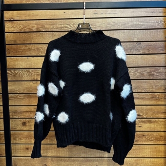 Blusa Nuvens De Pelinhos Tricot Linha