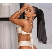 Biquíni Hot Pants De Babado Meia Taça Calcinha Fio Duplo - Off