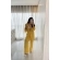 Blusa E Calça Em Tecido Leve  Saída De Praia Lisa - Amarelo