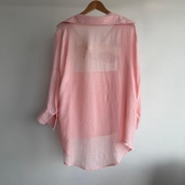 Saída De Praia Feminina Camisa E Saia Envelope - Rosa