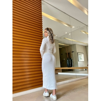 Saia Midi De Tricot Modal