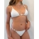 Conjunto Triquíni Cortininha Com Calça Pantalona 3 Peças - Branco