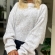 Blusa Cropped Mousse Feminina Elly Modas Manga Longa Inverno - Mescla