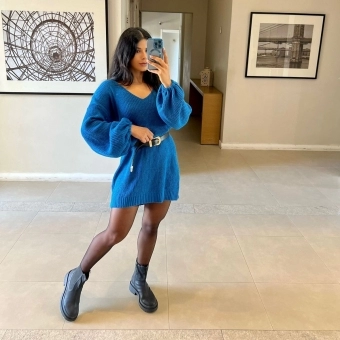 Mini Veste De Tricot Fio Mousse