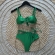 Biquíni de Cintura Alta e Amarração Fashion - Verde