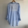 Saída De Praia Feminina Camisa E Saia Envelope - Azul Claro