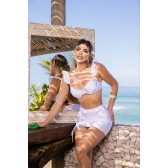 Saia Com Fenda (Saída de Praia) - Branco