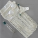 Triquini Saia Franja Longa Top E Calcinha Com Pedraria - Off White