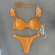 Kit 03 Peças Biquíni De Babado + (Saia Saída de Praia Tam Único) - Laranja