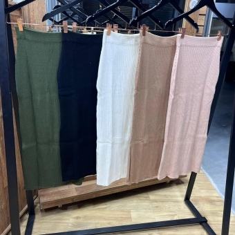 Saia Midi De Tricot Modal