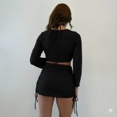 Kit 04 Peças Biquini De Renda Calcinha Asa Delta E Fio Duplo - Preto