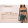 Kit 3 Pçs Biquíni Feminino + Pareô Alças Removíveis Pérolas - Verde Militar