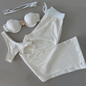 Kit Biquini Com Calça Meia Taça Concha No Top Asa Delta - Off