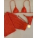 Conjunto Triquíni Cortininha Com Calça Pantalona 3 Peças - Laranja-escuro