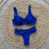 Biquíni Sustentação Meia Taça Com Lacinho No Top - Azul
