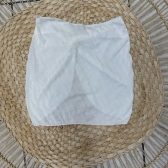 Trio Biquíni Texturizado Com Saia Transpassada - Branco