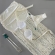 Triquini Saia Franja Longa Top E Calcinha Com Pedraria - Off White