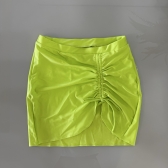 Kit 03 Peças Biquíni De Babado + (Saia Saída de Praia Tam Único) - Verde Lima